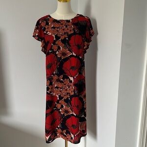 Ann Taylor Loft floral poppy dress